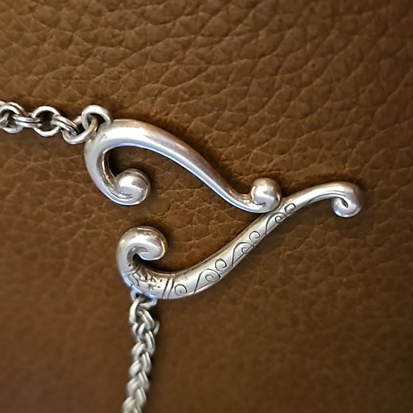 BRIGHTON 1990s Adore Me Open Heart Pendant Chain Necklace - Picture 7 of 9